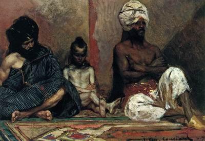  Arab or Arabic people and life. Orientalism oil paintings 610